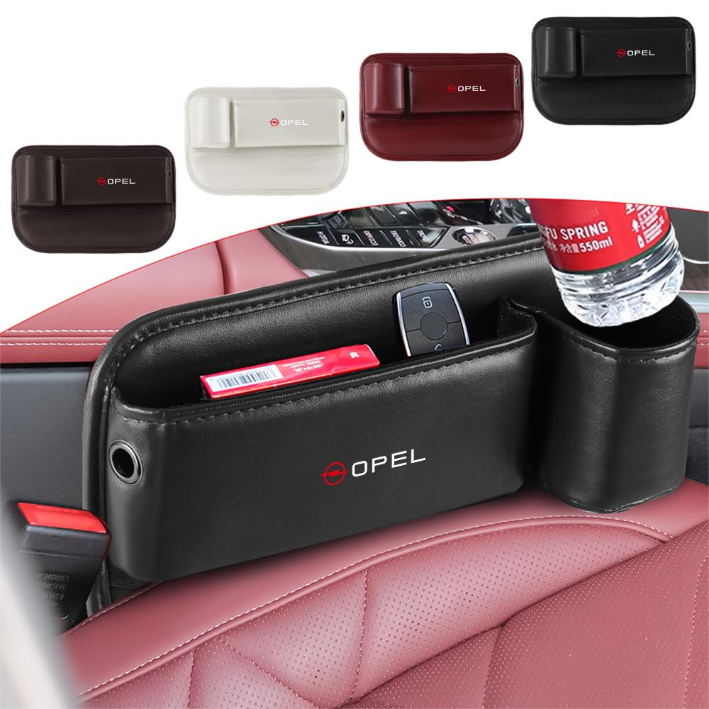 Car Seat Gap Storage Box Crevice Side Organizer With Cup Holder For Opel Zafira B Corsa D Insignia Mokka Regal Car Wheel Hubcap DP2