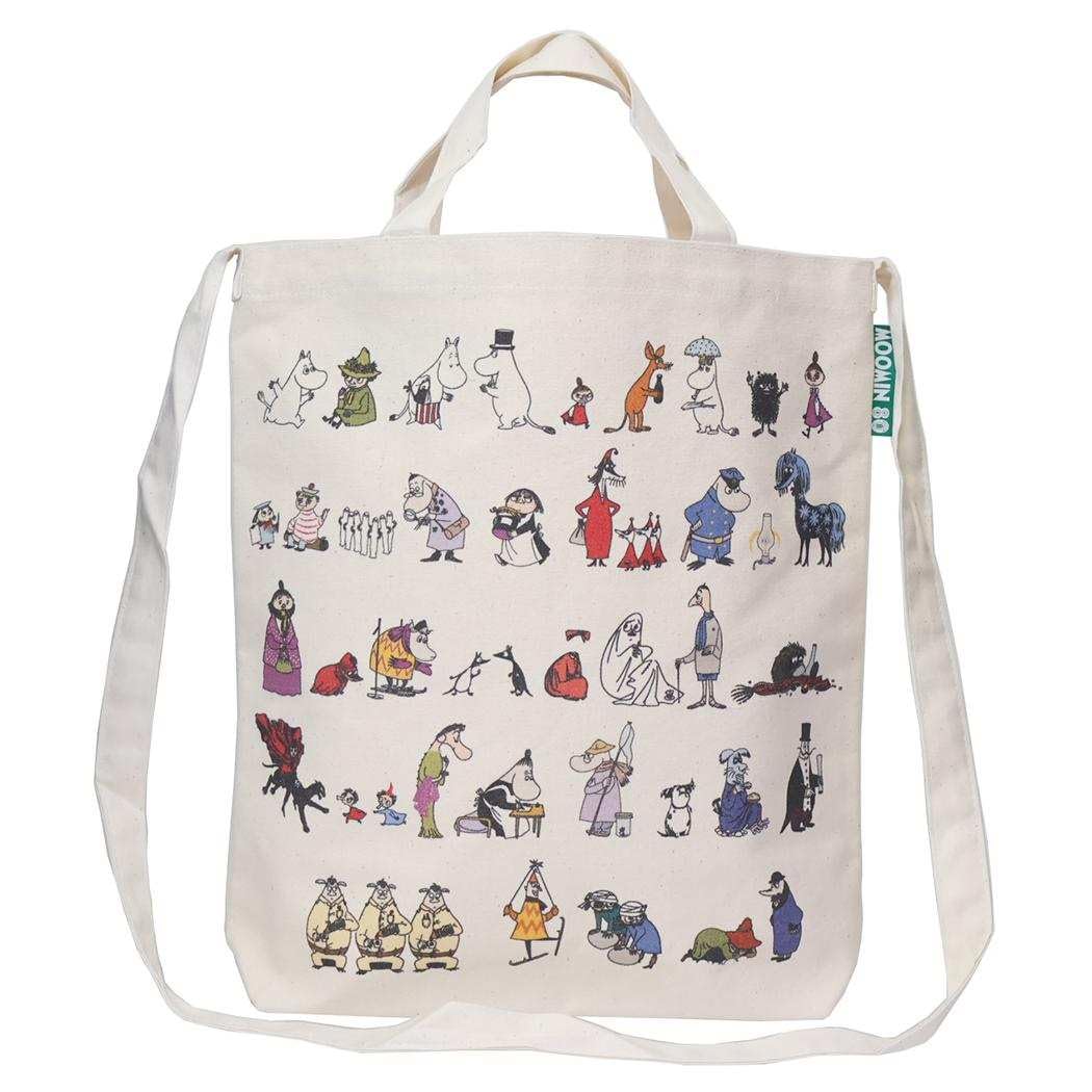 

Moomin 80th Anniversary Shoulder Tote Bag All Star Natural