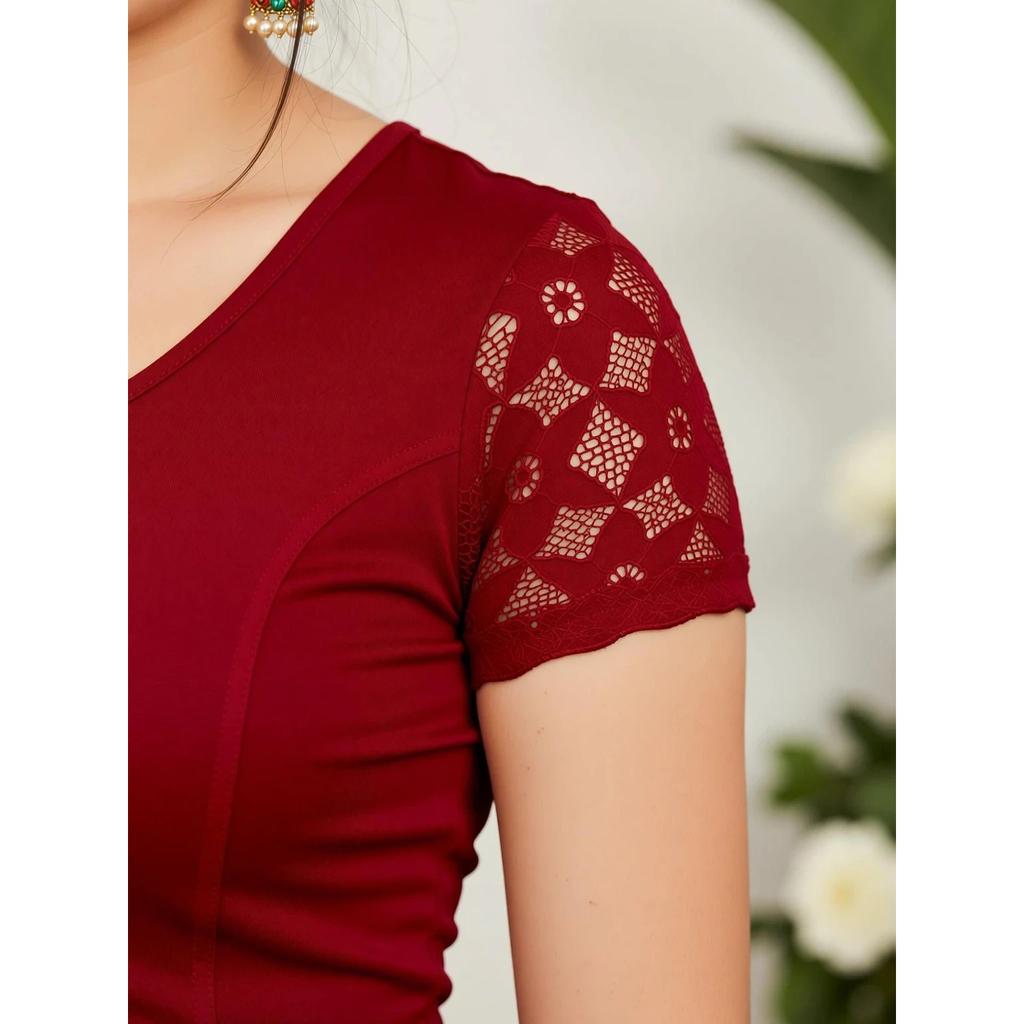 Indian Bollywood Cotton Lycra Blend Blouse Women's Designer Stitched Choli