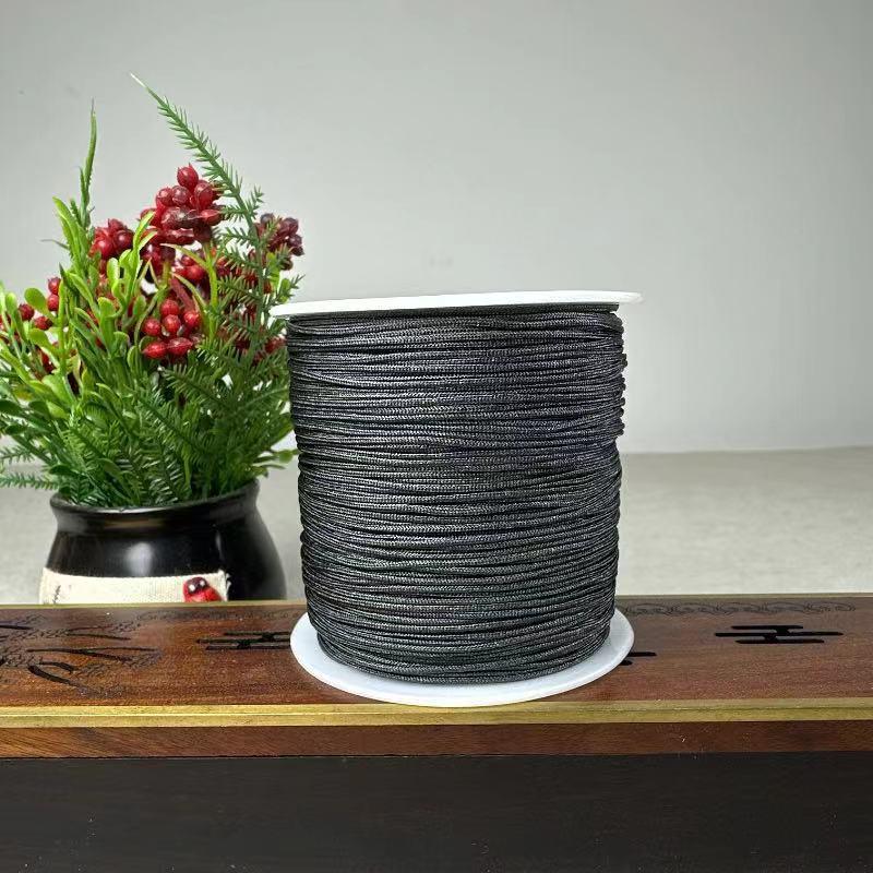 

Нефритовая нить 0,8 мм плетеный шнур для DIY украшений ручной работы и ожерелья с китайским узлом No. 72, Approx. 100m