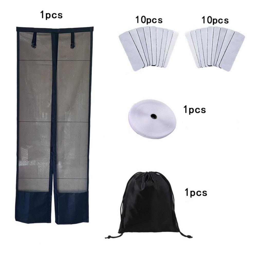 Automatic Closing Camper Van Mosquito Curtain Magnetic Insect Proof Door Screen  Motorhome