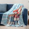 Tuniu Santa Claus Print Blanket for Sofa Bed Room Warm Cozy Christmas Gift Idea