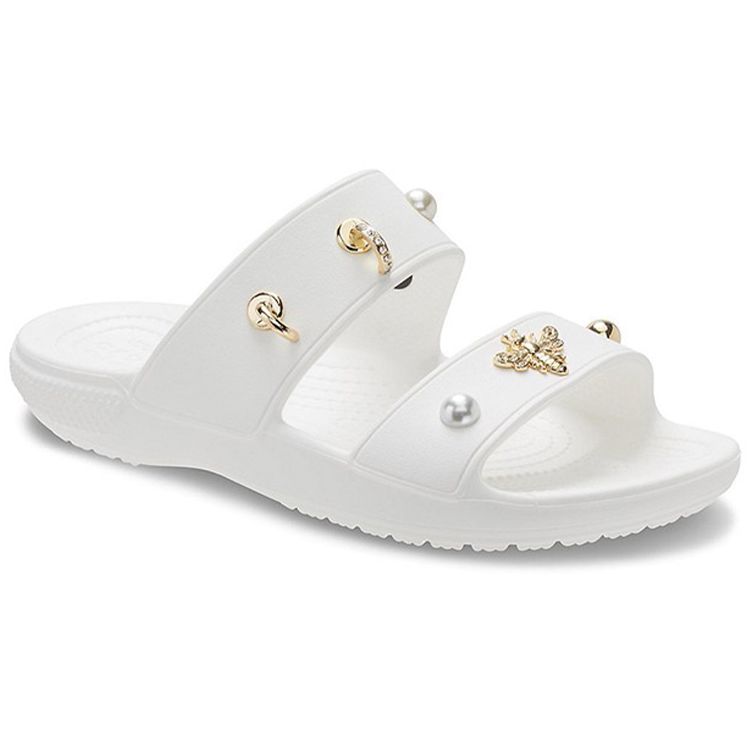 Crocs Soft Sole Comfortable Outdoor Slide Sandals Women Sandals White 207387-103