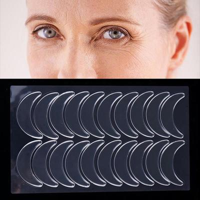 10 Paar wiederverwendbare wasserdichte Silikon-Anti-Falten-Augenpads-Patches-Aufkleber