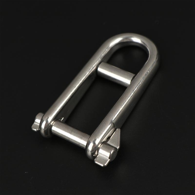 5-8mm Super Strong Stainless Steel Long Swivel Pin Safety Lock Shackle Joint Link Keychain Surf Ski Boat Marine Hardware
