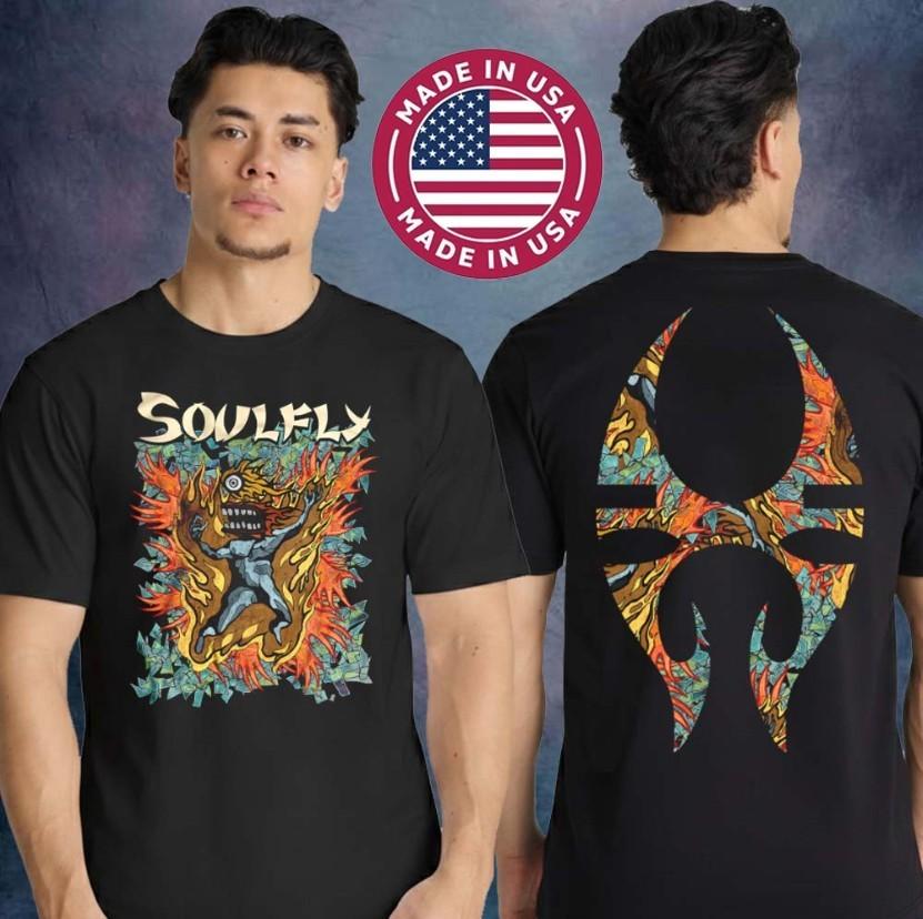 Soulfly Tour 2026 TShirt Gor Gor Strikes Back Storm The Gates Unisex Merch Tee Unisex T-Shirt L