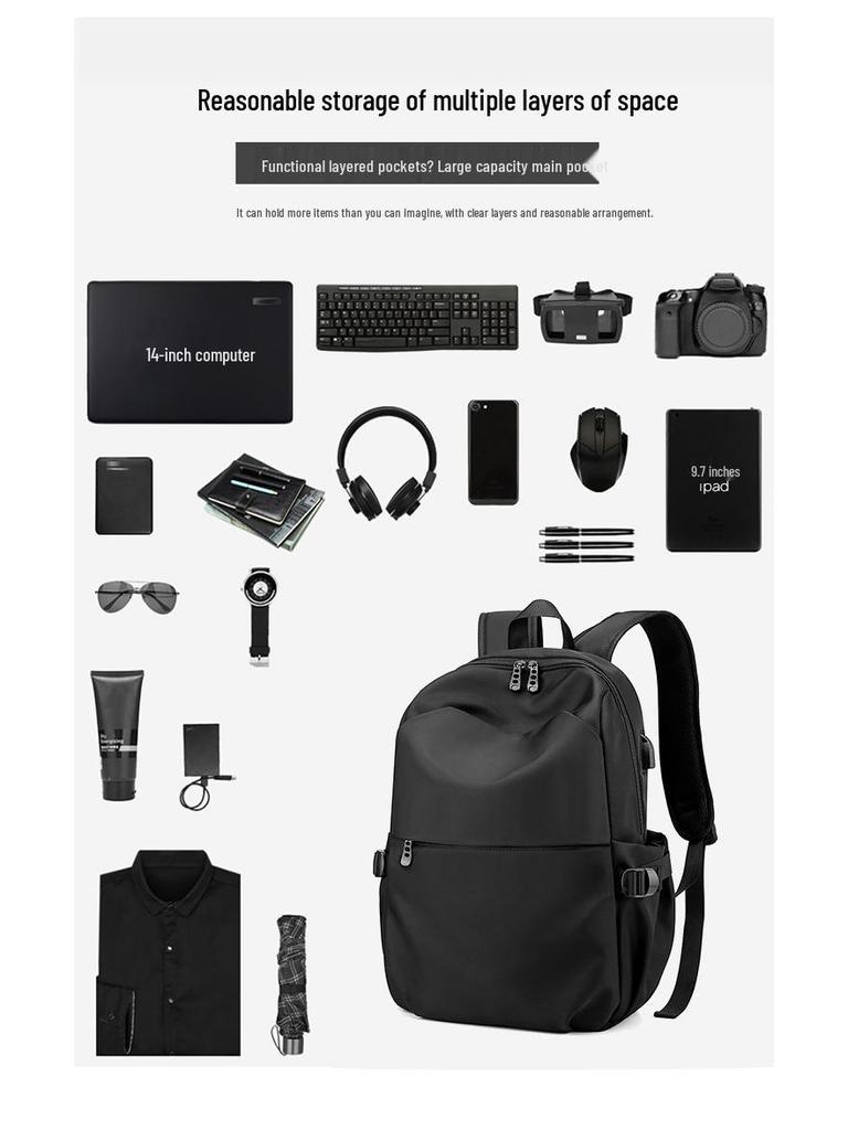15.6-Inch Laptop Backpack for Men and Women – Sturdy, Casual, Student-Friendly Design