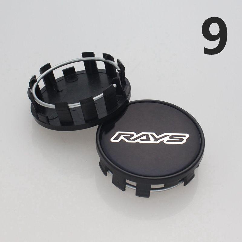 4ks středová krytka RAYS pro disky 54mm vnější průměr & 50mm vnitřní průměr prachotěsný kryt plastový základ krytka náboje kola VOLK racing krytky RAYS na kolech
