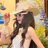 Cowboy Hat for Adult Women with Butterfly Bridal Shower Cowgirl Hat Masquerades Party Costume Hat Music Festival Sun Hat