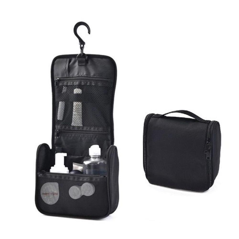 Foldable Travel Cosmetic Bag Waterproof Toiletry Bag Carabiner Folding Wash Bag  Home & Travel