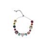 Love Heart Colorful Rhinestone Bangle Square Round Women's Hand Bracelet  Women Girl