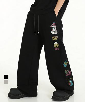ARTISTWEAR [Atw] Lovechus Wide Elastic Waist Pants - 2 Colors