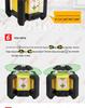 Creator Laser Level with Red and Green Light - Fully Automatic Electronic, Vertical and Horizontal Measurement, Shockproof Design