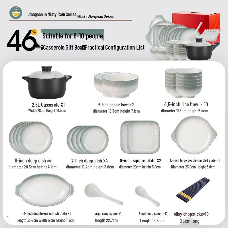 Underglaze Ceramic Dinnerware Set