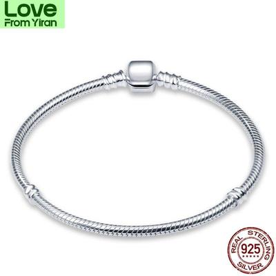 Classic Series 100 %925sterling Silver Bracelet For Suitable For Ladies 'Original Beads &Charms Women Fashion Jewelry Gift