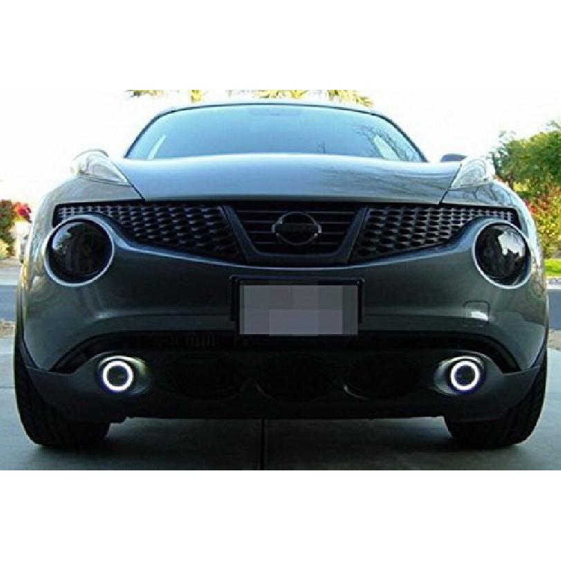 White 40-SMD LED Angel Eyes Halo Rings w/ Shroud For Fog Lights Retrofit DIY