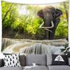 Elephant Tapestry Wall Hanging Wild Animal Creative Elephant Decorative Tapestry Wall Hanging Elephant Home Dormitory Decoration