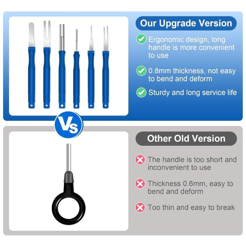High Accuracy Aircraft Plugs Pin Extractor Kit Terminals Removal Tool Set Cfor Motorcycle & Auto Electrical Maintenance