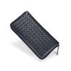 Sheepskin hand-woven long wallet women's wallet 2025 new leather zipper bag multi-card mobile phone handbag