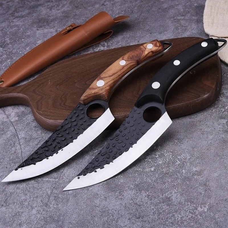 Hammer Forged Boning Knife Stainless Steel Butcher's Sharp Meat Knife Vegetable Slicing Knife Household Kitchen Knife