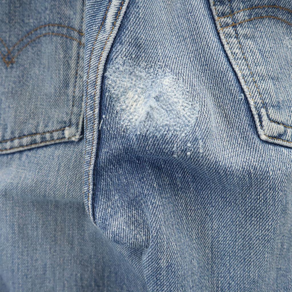 Levi's 70s Red Selvedge 66 Early Small E Vintage Button Back 6 Denim Pants Women Used