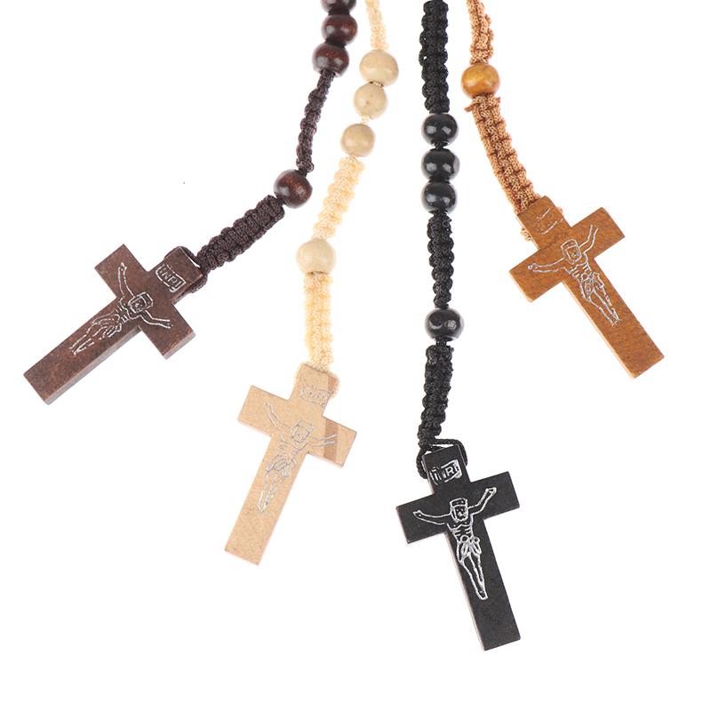 Buy 1Pc Christ Jesus Wooden Beads 