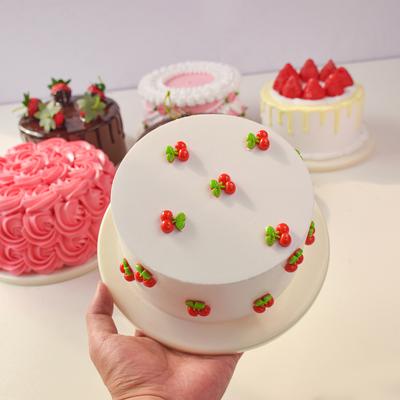 Heightened High Simulation Cake Mode New Net Red European Fruit Birthday Fake Cake Plastic Window Sample Display