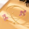 Buntes offenes Armreif Drip Oil Armband Feenblumenarmband Urlaub