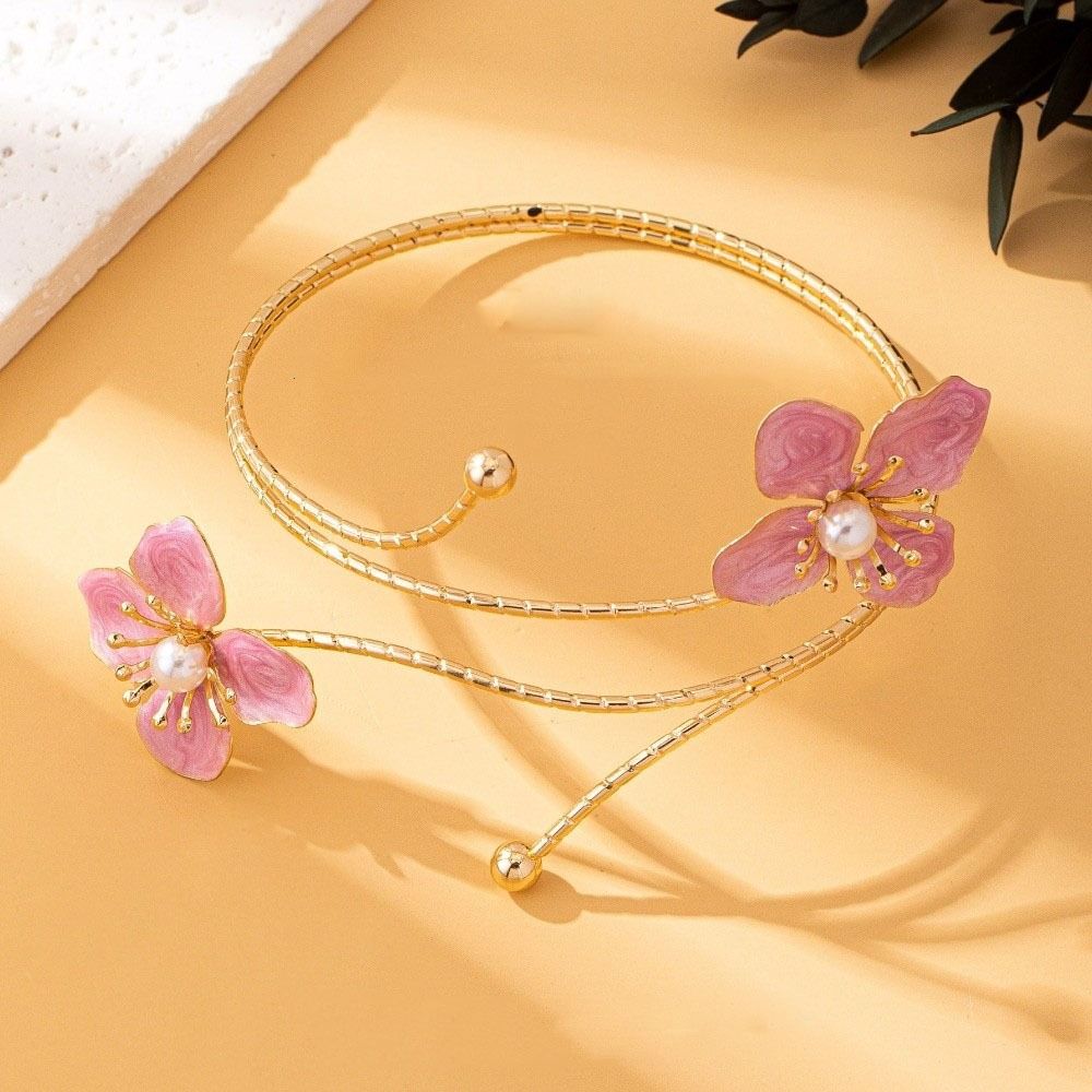 Buntes offenes Armreif Drip Oil Armband Feenblumenarmband Urlaub