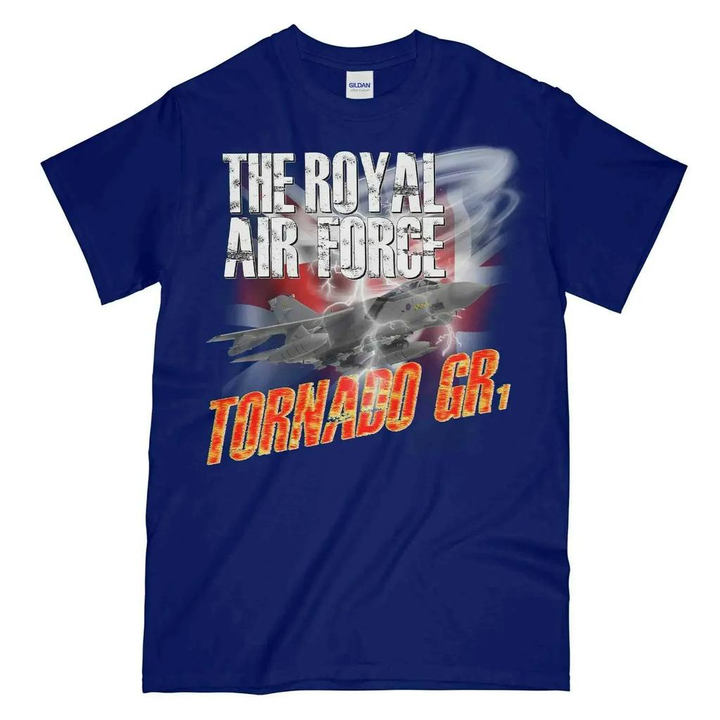 RAF Tornado Kampfflugzeug Bedrucktes T-Shirt 100% Baumwolle Rundhals Kurzarm Sommer Lässig Herren T-Shirt Streetwear