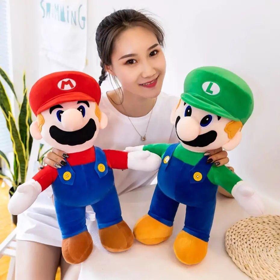 Adorable Mary Plush Toy Cartoon Mario Doll Pillow For Childrens Birthday Gift