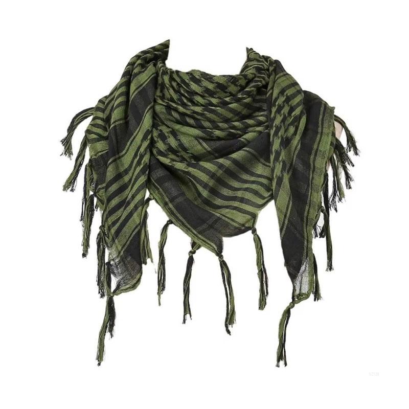 123 Pezzi Sciarpa Shemagh Desertica Morbida con Frange Copricapo Arabo Unisex Keffiyeh Bandana Copricapo Unisex Sciarpa Araba Copricapo