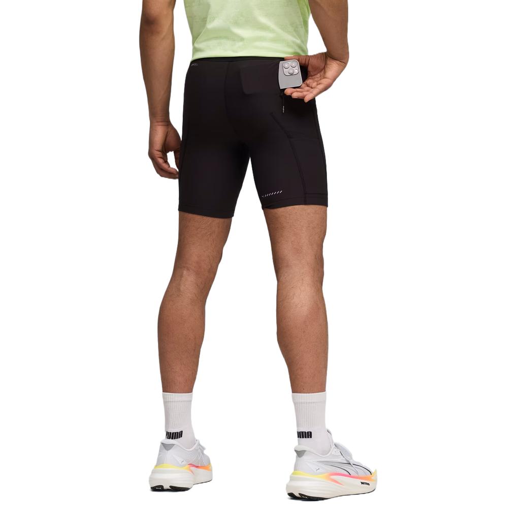 Puma Lightspeed Running Solid Moisture-Wicking Lace-Up Fitted Running Shorts Men shorts 528424-01