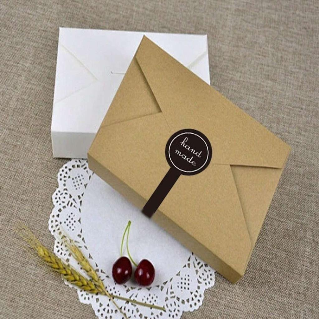 Handmade Sticker, Long Strip Craft Sticker, Baking Cookie & Cake Packaging Decorative Sticker, Food Bag & Box Sealing Sticker