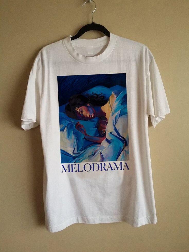 Футболка Lorde Melodrama Винтажная Белая Хлопок Все размеры S-345XL Унисекс 1HRA41 Унисекс Футболка XXXXL