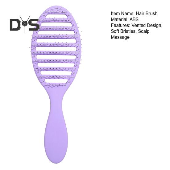 Vented Hair Brush Portable Anti-static Thin Thick Curly Long Wet Dry Hair Blow Drying Paddle Brush Women Girls Scalp Massage Hair Styling Detangling