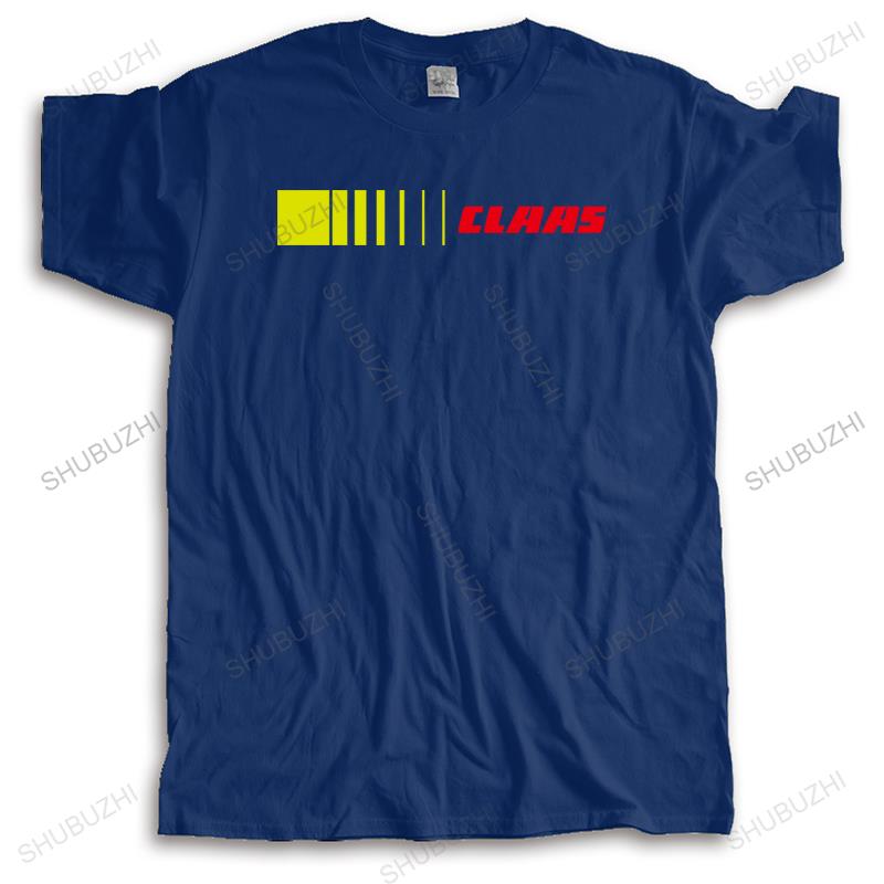Claas T Shirt Men Cotton Claas Tractor Farming T-shirts Summer Short Sleeve Fashion Mans Tshirts