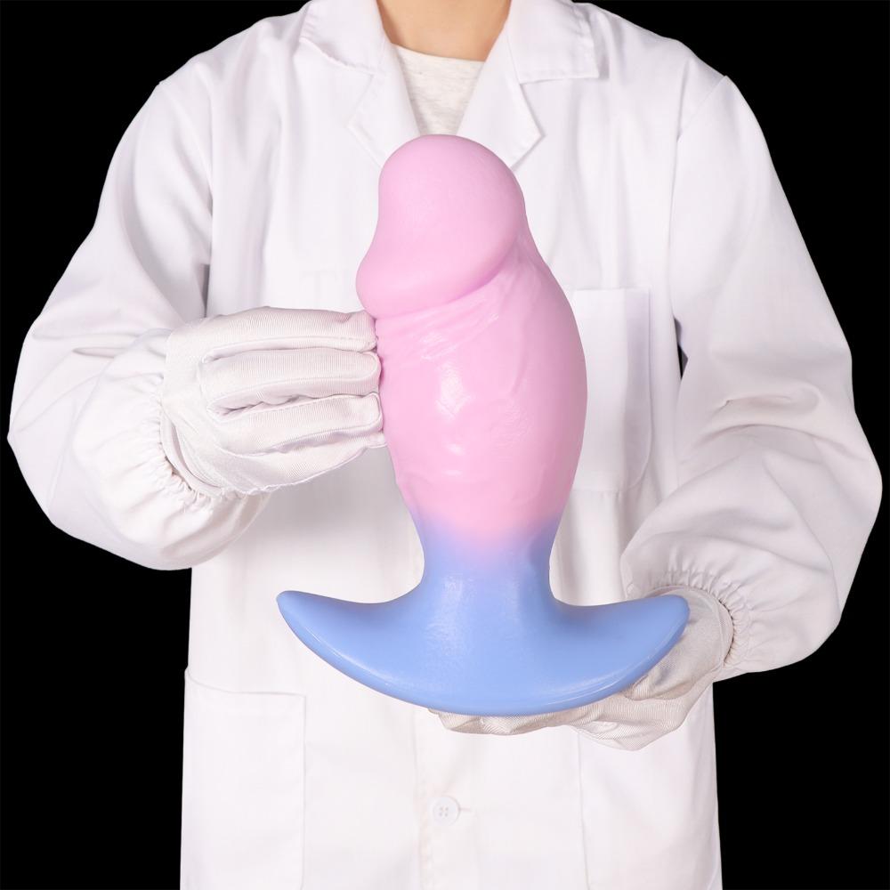 Soft Liquid Silicone Alien Butt Plug - Ultra Soft Anal Plug for Men Women, Fantasy Shape Sex Toys for Adults, Body Safe Anal Training & Solo Play
