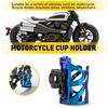 Adjustable Motorcycle Handlebar Cup Holder Mount Drink Water Bottle ATV Bike EOA