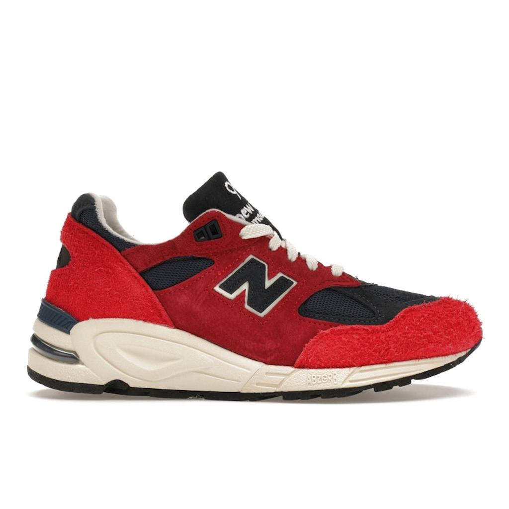 Teddy Santis x New Balance 990v2 Made in USA Chrysanthemum Unisex Sneakers Red Navy M990AD2