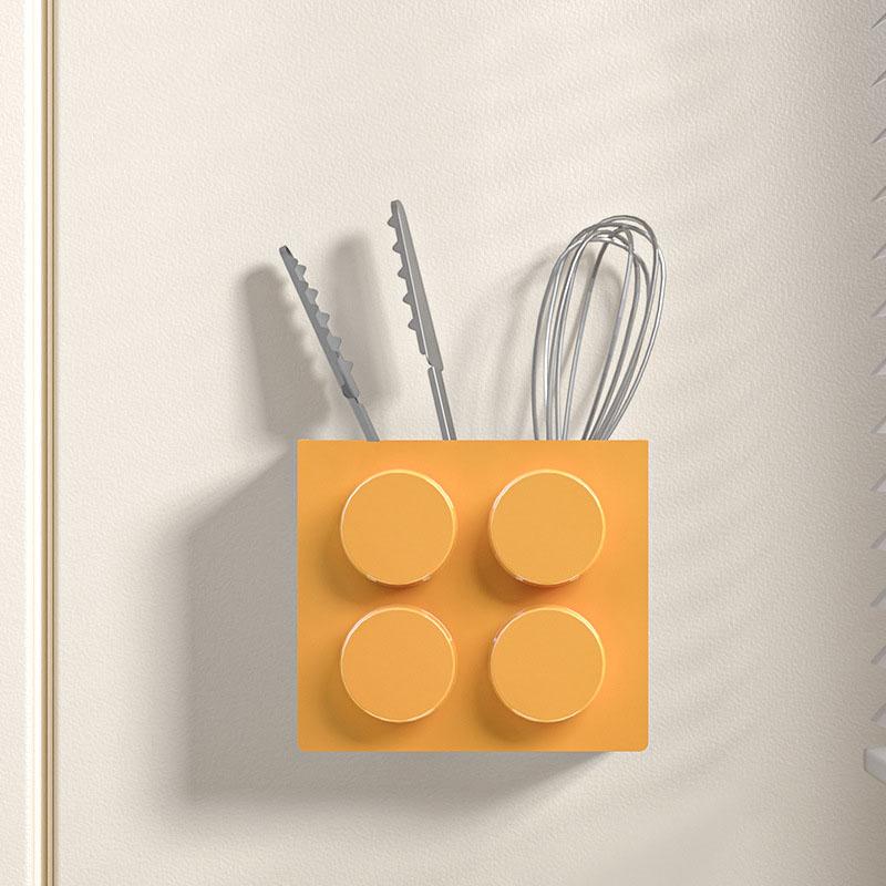 Building Blockas Refrigerator Magnetic Absorption Box Household Plastic Wrap Kitchen Storage Magnet Entry Door Storage Shelf