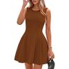 Ärmelloses einfarbiges Kleid Damen Taille Neuer sexy Stil