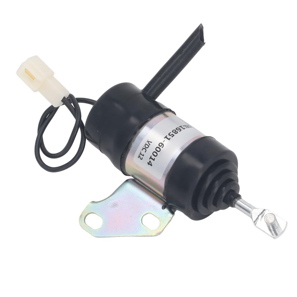12V Shut Off Solenoid Valve 16851‑60014 Fuel Stop Solenoid Valve for Kubota Z482 D902 D722 Excavator