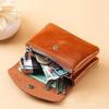 New Fashion Retro Women Double Layer Wallet Clutch Bag Coin Purse Key Earphone Bank Card Storage Mini Purses Coin Pouch