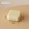 Mini 7 Grids Portable Pill Box Double Sealed Medicine Storage Case Week Long Day Divided Lockable Drug Organizer Weekly Pill Box