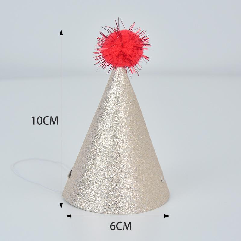 Sparkly Sequin Macaron Glitter Birthday Cone Party Hat
