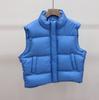 Popular White Duck Down Stand-up Collar Down Vest Women's Winter Fashion Simple Casual Vest Warm Vest Tide