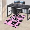 1PC cat pattern Non-Slip Floor Carpet Compatible for Office&Living Room&Dining room - Flat-Weave Machine- Soft & Pattern-E306