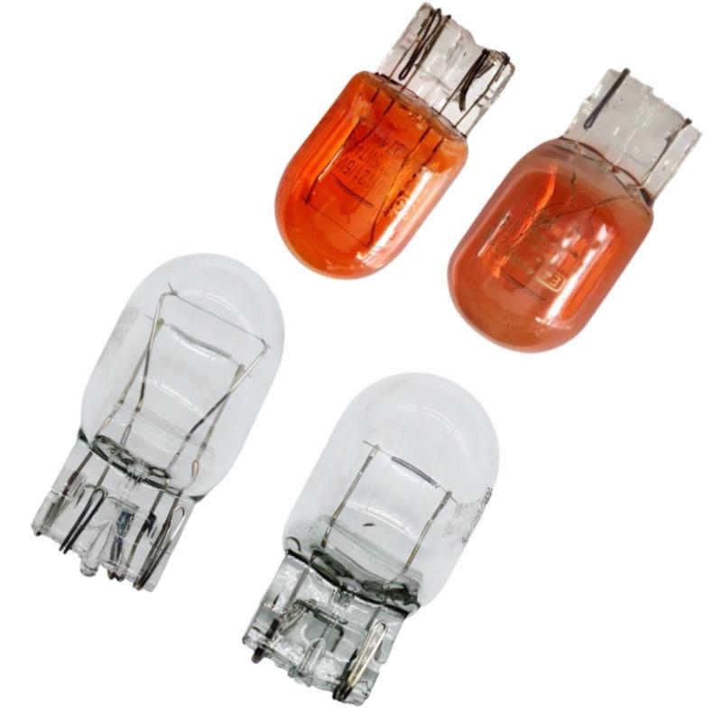 2Pcs Brake Stop Lights Bulb T20 7443 W21 5W 7440 Glass Halogen Turn Signal Lamp Daytime Running Lights Warm White Reversing Bulb