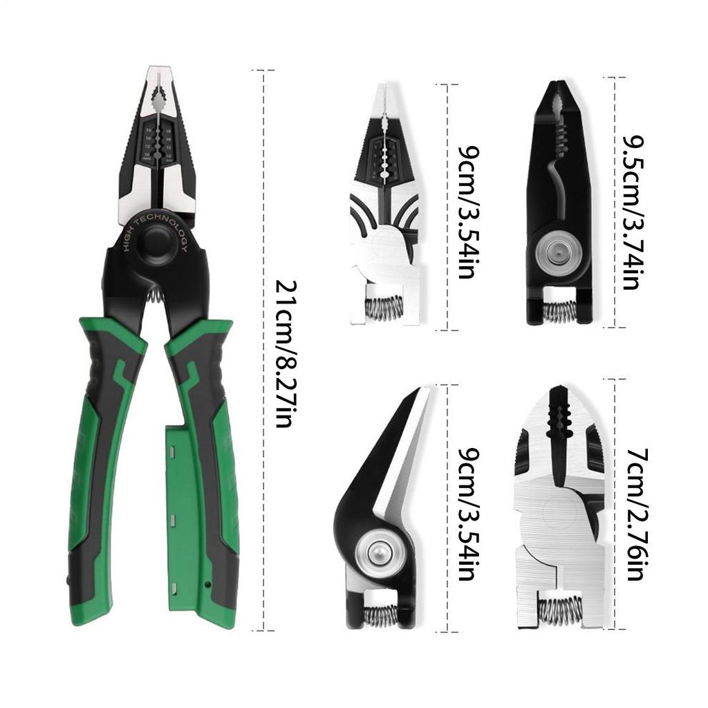 Wire Cutter Stripper Wire Splicer Multipurpose Plier Hand Tool For Industrial Electric Cable Automotive Maintenance Repair